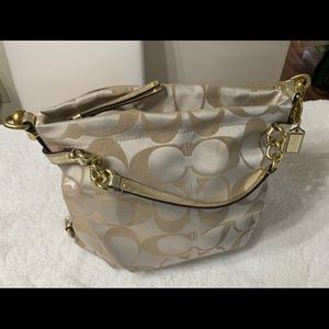 Coach Signature Purse in Gold